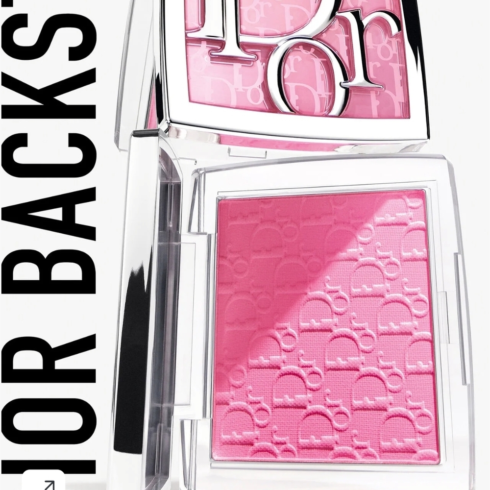 Dior Rosy Glow Blush with Silver Case
